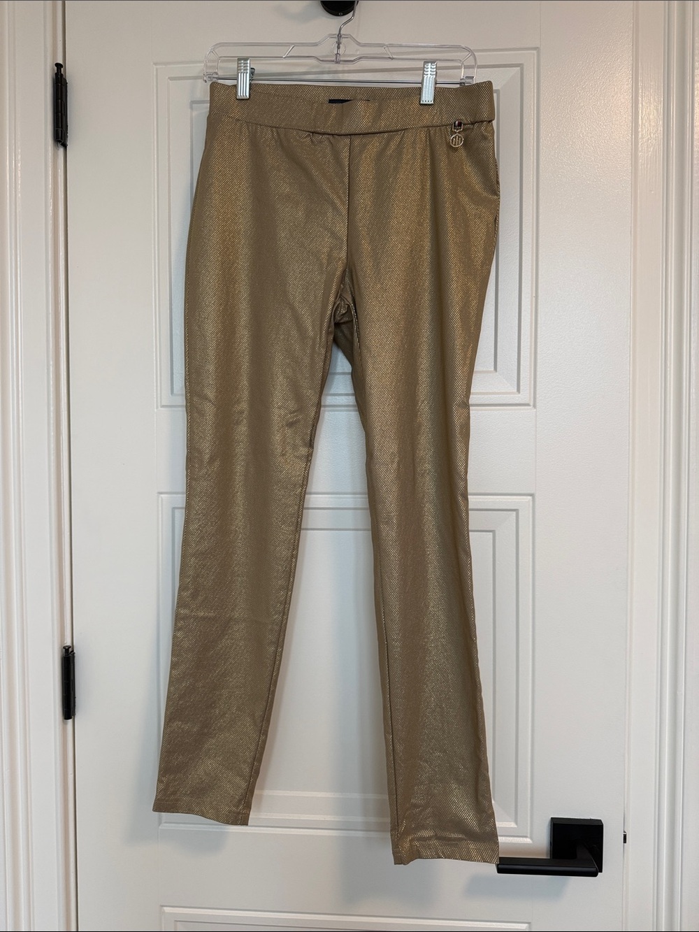 Tommy Hilfiger Gold Metallic Skinny Pants